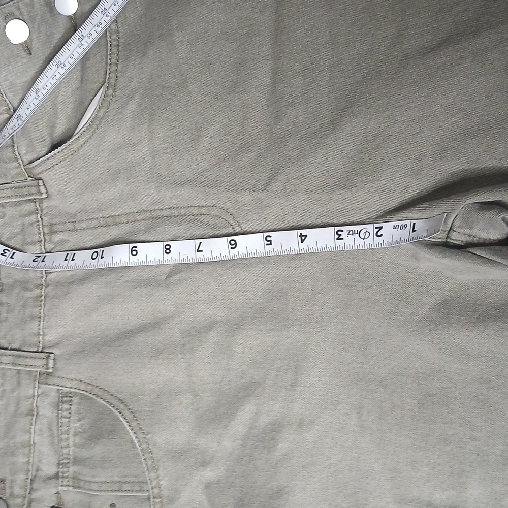 Light Olive Green Overalls Size Large - Picture 14 of 16